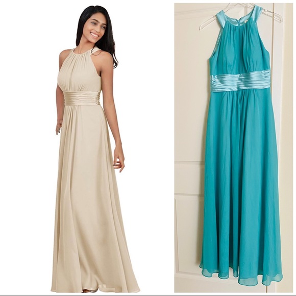 Dresses & Skirts - aw.bridal dress maxi Bridesmaid Jewel Neck Prom 8